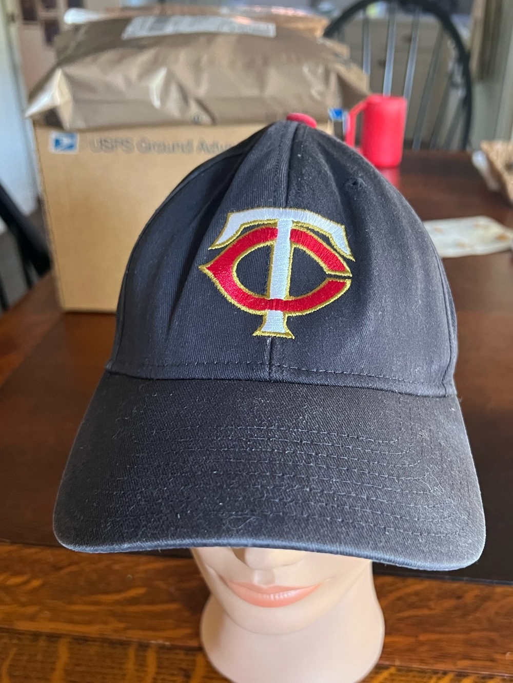 Minnesota Twins Baseball Cap with Red & Gold Embroidered TC Logo